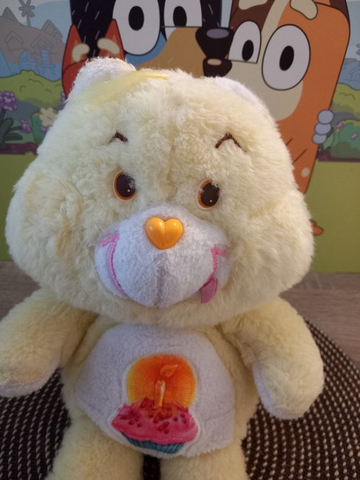 Peluche care bears birthday Kenner 1983 mesure 34cm - photo numéro 4