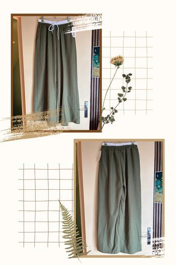 Pantalon fluide kaki