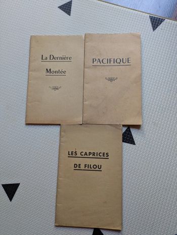 Lot de 3 livres de lecture courante