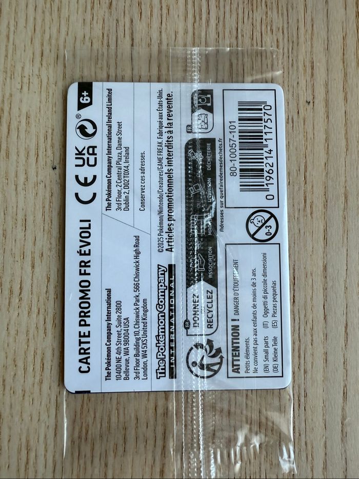 Carte promo Evoli 74/131 journée Pokémon 2025 - photo numéro 2