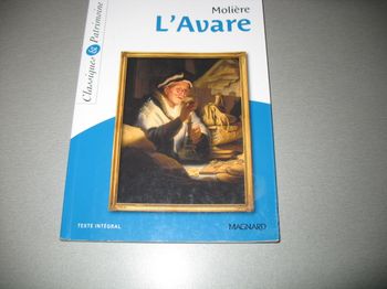 LIVRE : L'AVARE "CLASSIQUES & PATRIMOINE" - n°43