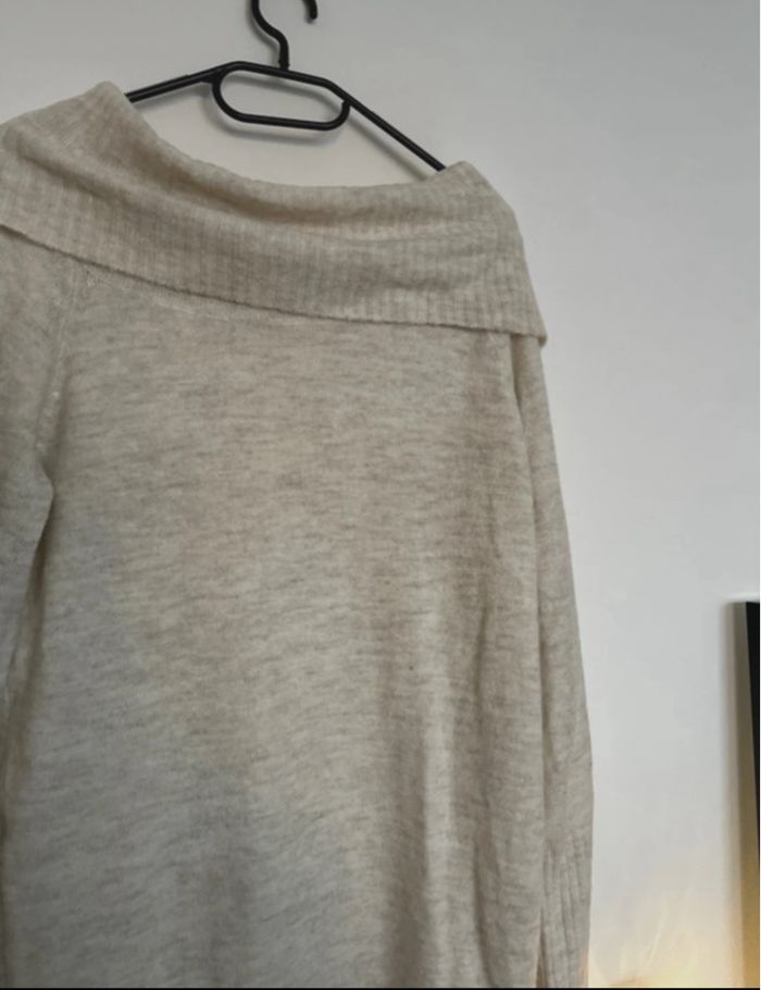 Robe pull en laine crème - photo numéro 4