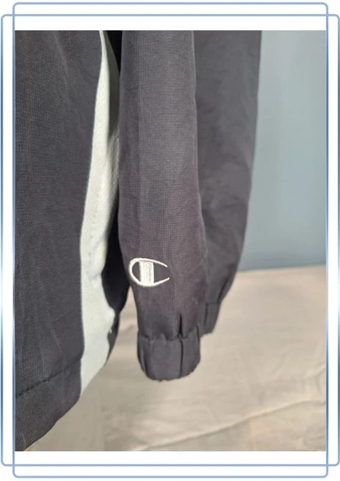 veste vintage champion - anthracite homme taille L - brodé (436) - photo numéro 4