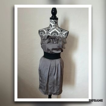 Sublime robe grise argentée 🥰 taille 36 naf naf neuve