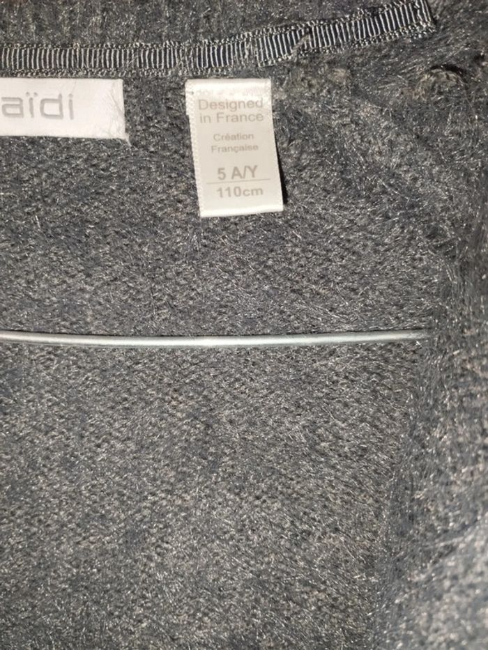 Gilet bleu gris 5ans - photo numéro 2