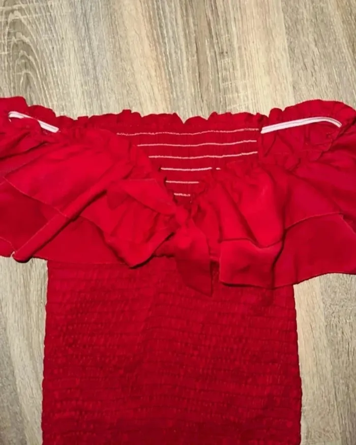 Robe rouge moulante femme T38 Shein - photo numéro 4