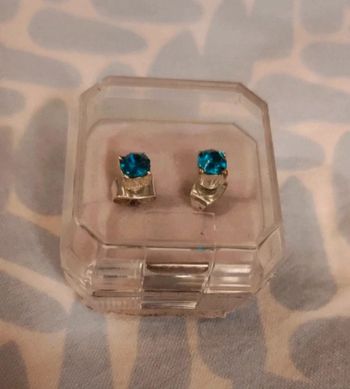 Boucles d'oreilles discrètes turquoises