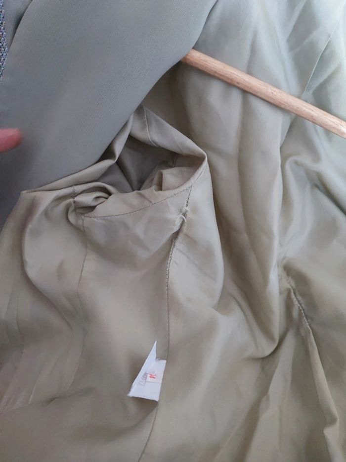 Blazer beige sauge vintage Matiz - photo numéro 5