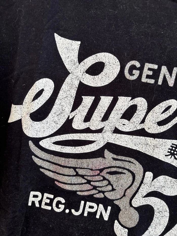 T-shirt noir superdry taille S - photo numéro 3
