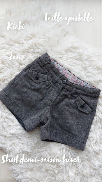 Short demi-saison hiver 3 ans kiabi