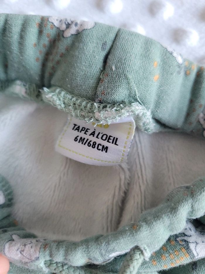 Pantalon vert avec des koalas - Taille 6 mois - photo numéro 4