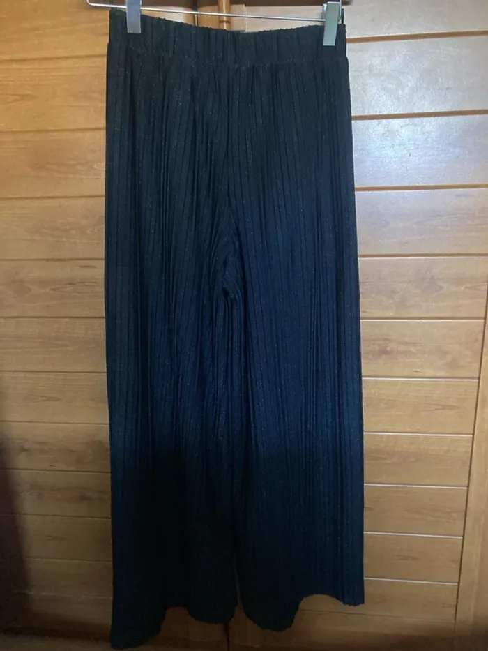 Pantalon femme fluide large S plissée - photo numéro 4