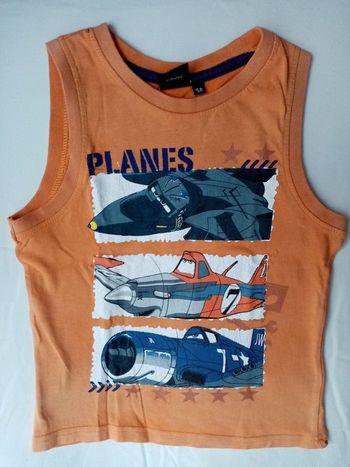 T-shirt sans manches "Planes" 5 ans 