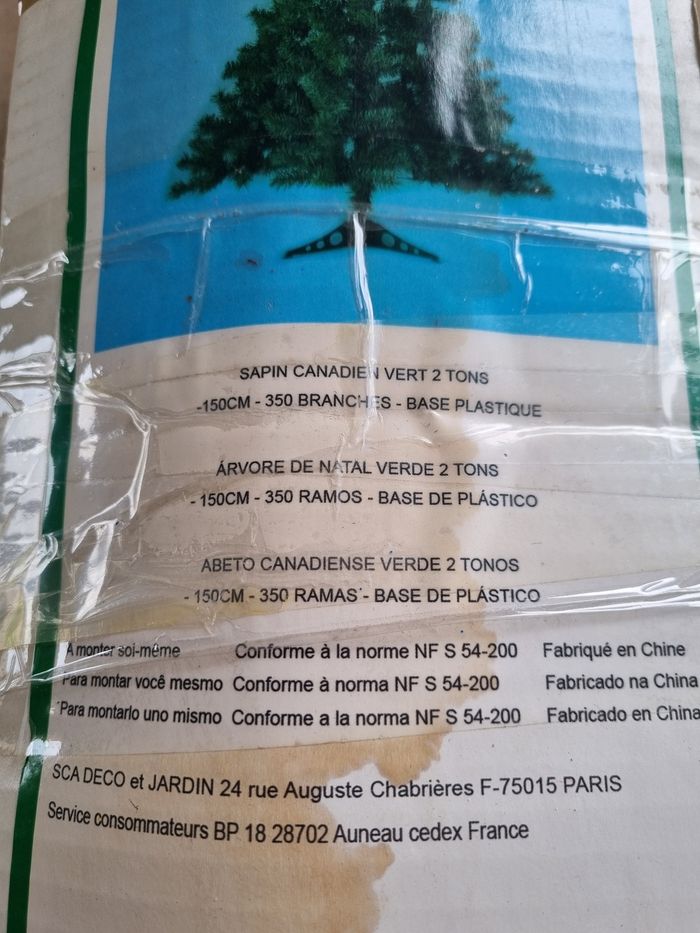 Sapin artificiel vert - photo numéro 7