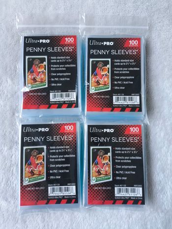 Lot de 4 paquets de 100 sleeves ULTRA PRO Idéal Pokémon/Lorcana/Kayou...