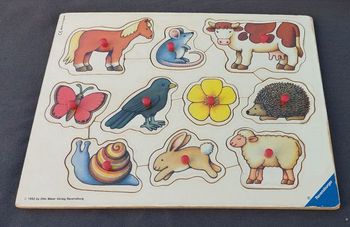 Puzzle en bois animaux