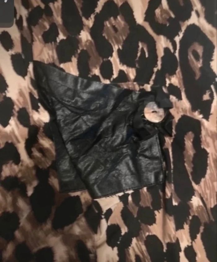 Tunique grande taille TRÈS BON ÉTAT couleur noir et marron. - photo numéro 5