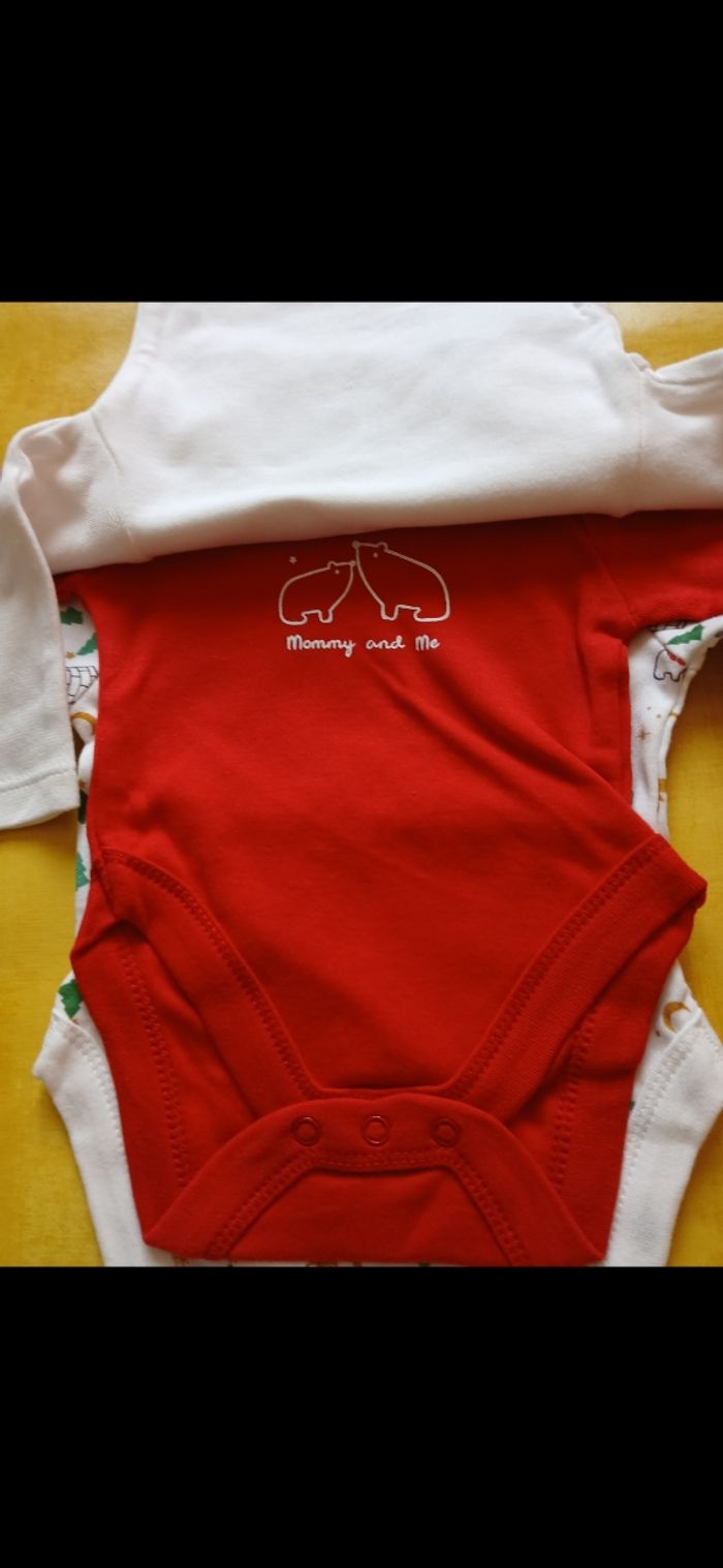 Lot de 3 bodies fille manches longues 3 mois - photo numéro 2
