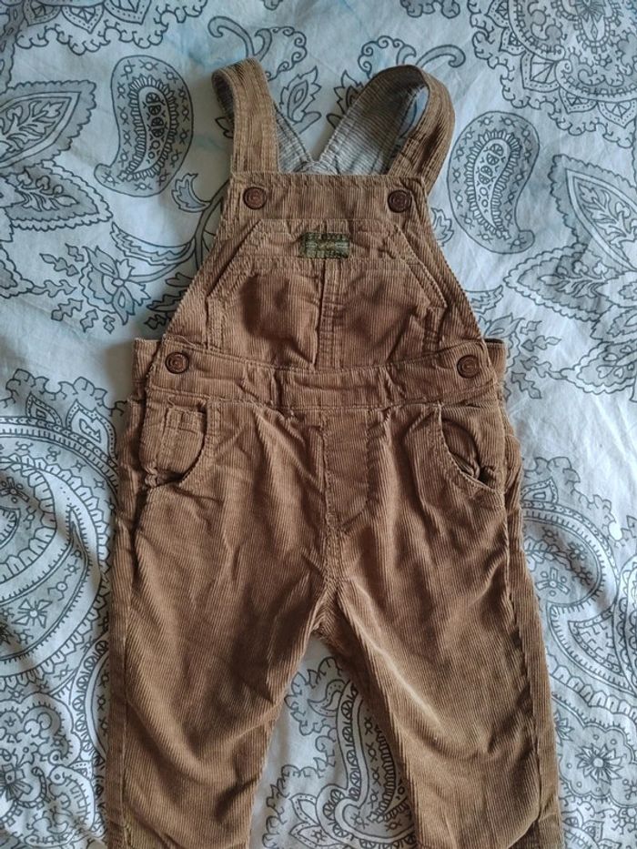 Salopette velours 3/6 mois zara