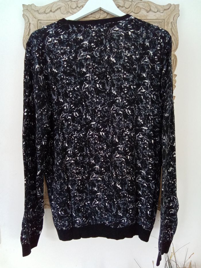 Pull léger à motifs noirs et gris Brice taille XL - photo numéro 8