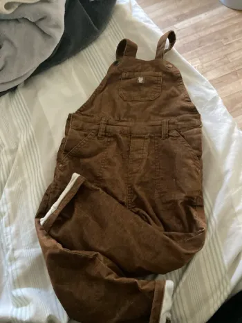 Salopette marron velour 24mois