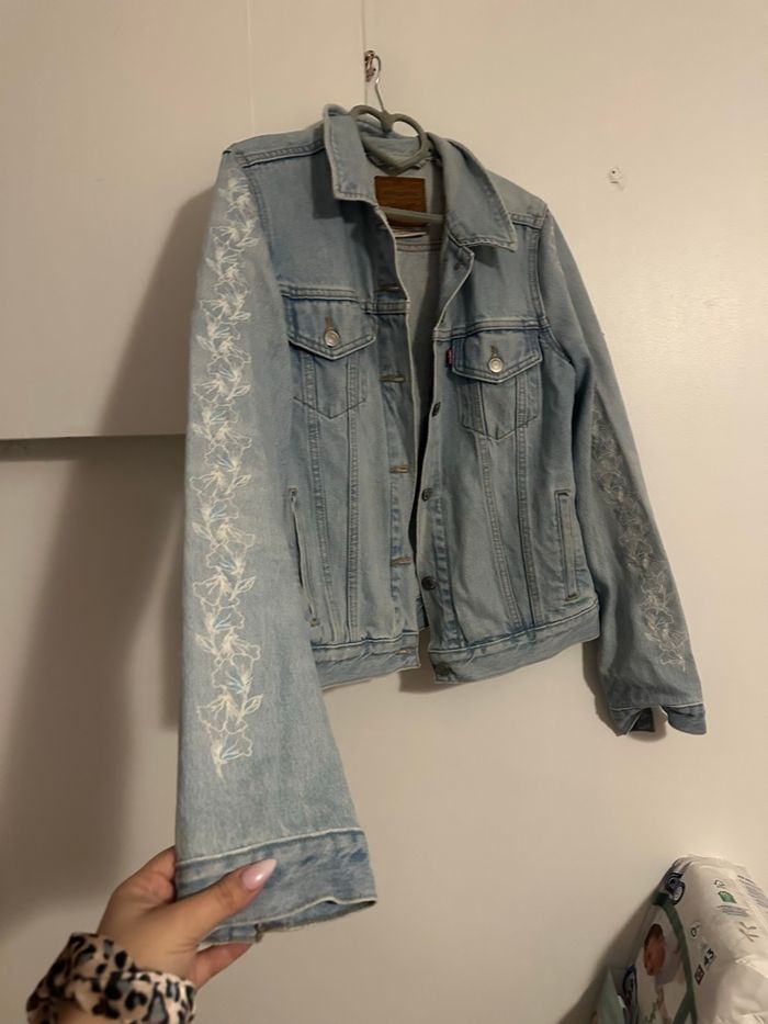 Veste en jean Levi’s à fleurs - photo numéro 5