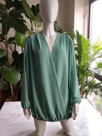 Blouse croisée oversize
