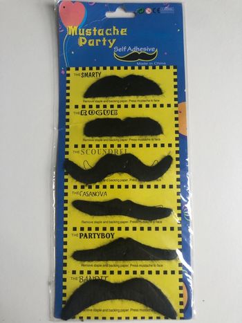 Lot de 6 moustaches 