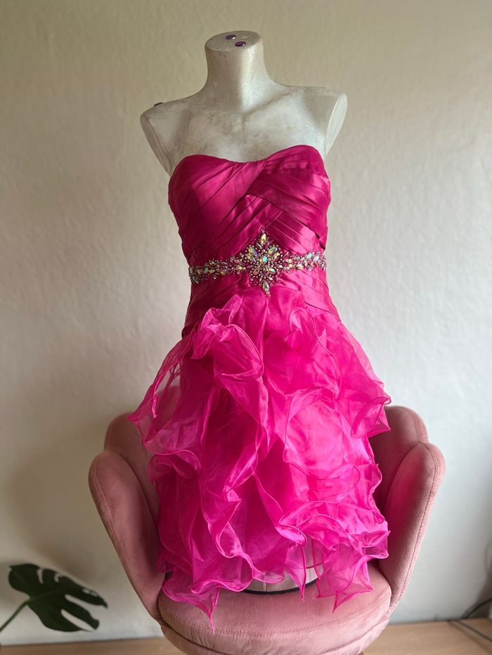💗 Robe bustier courte fuchsia – Taille 38 – Neuve avec étiquette 💗 - photo numéro 2