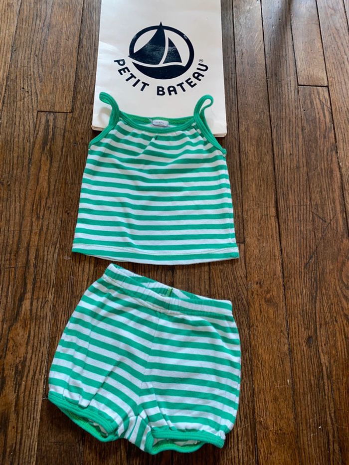 Ensemble petit bateau 6 mois
