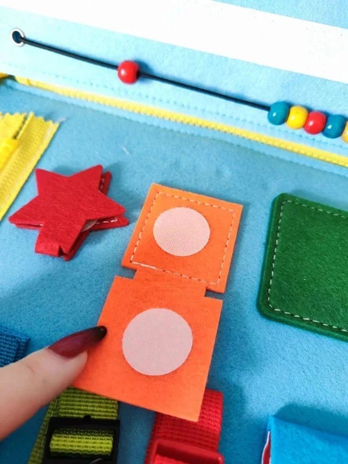 Livre éducatif en feutrine apprentissage - photo numéro 14