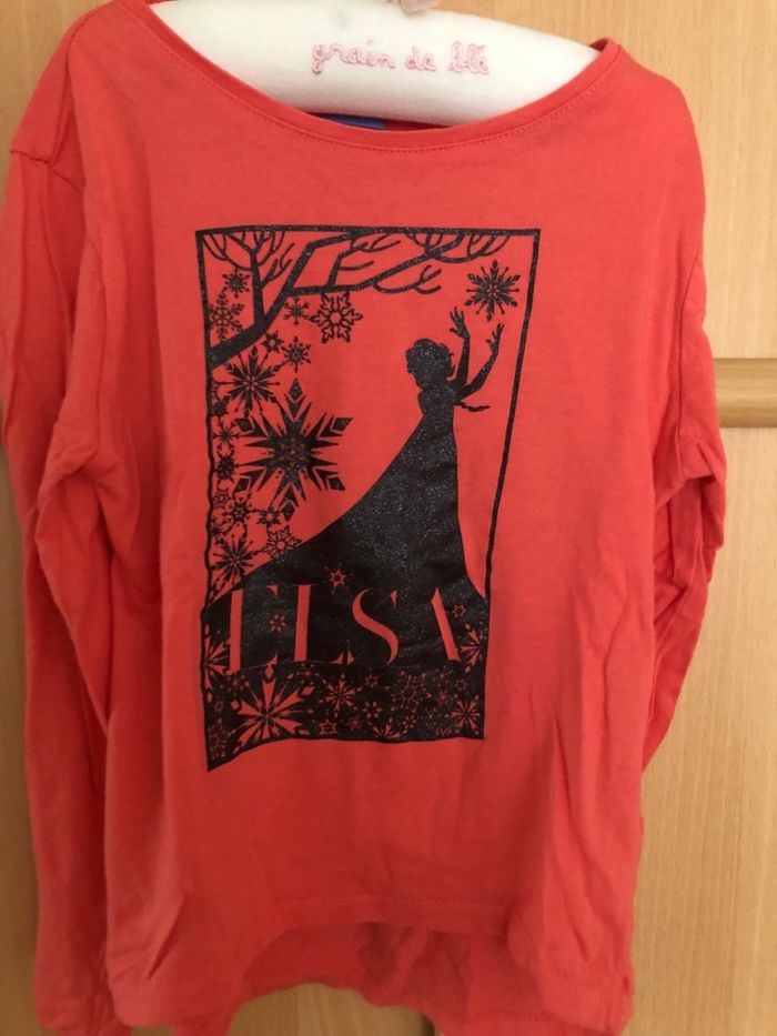 Teeshirt Elsa la reine des neiges 6 ans