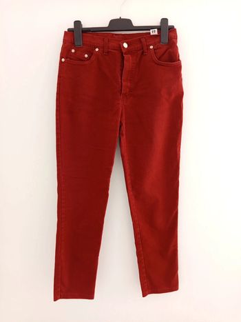 Pantalon jean femme taille 44 bordeau