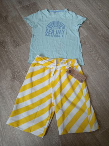 Ensemble tee shirt et short 8 ans garçon