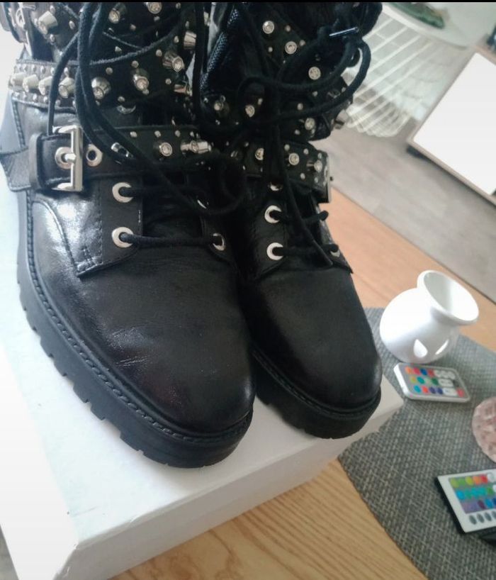 Paire de bottines Zara noir - photo numéro 7