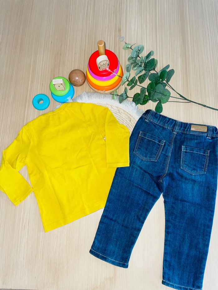 T-shirt manches longues / pantalon  18 mois (80cm) - photo numéro 2
