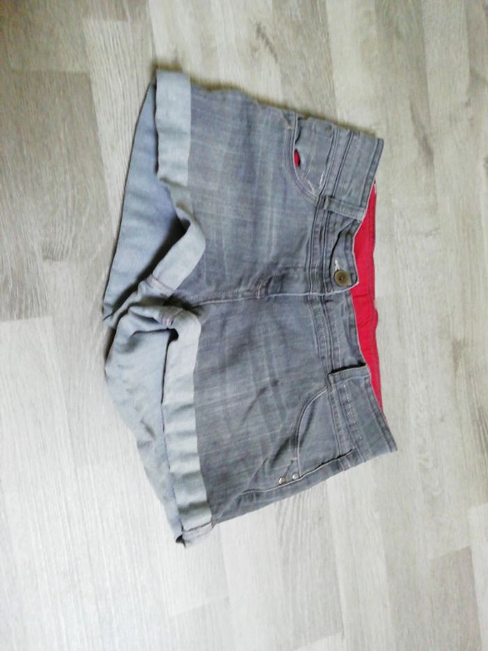 Short en jean 16 ans gris