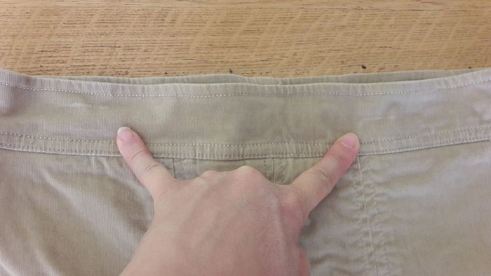 Jupe en velours beige en taille 36 - photo numéro 3