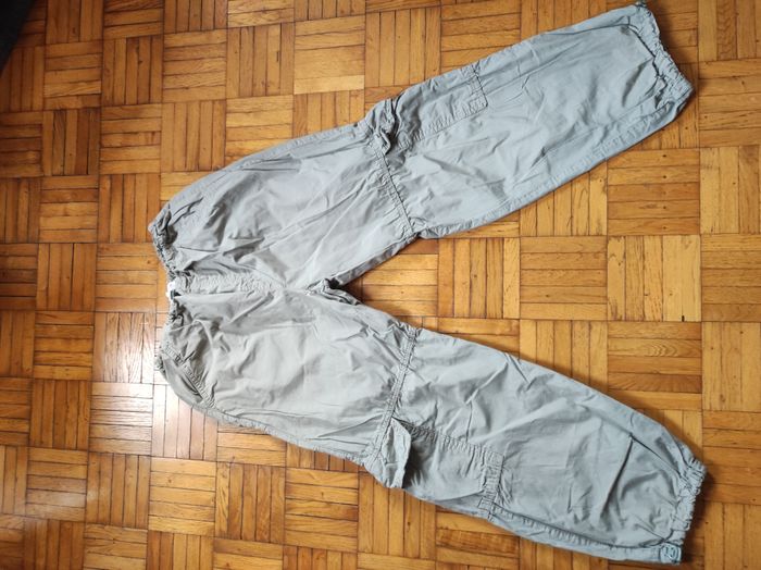 Pantalon cargo parachute kaki clair Zara taille 13-14 ans - photo numéro 1