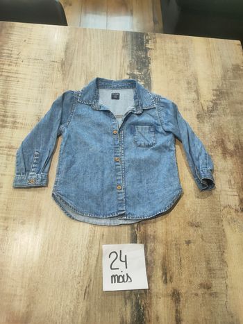 Chemise en jeans fine bébé garçon 24 mois Kiabi
