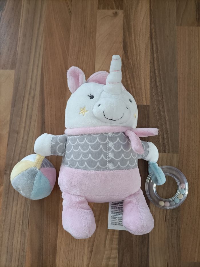 Doudou licorne avec hochets intégrés - photo numéro 4