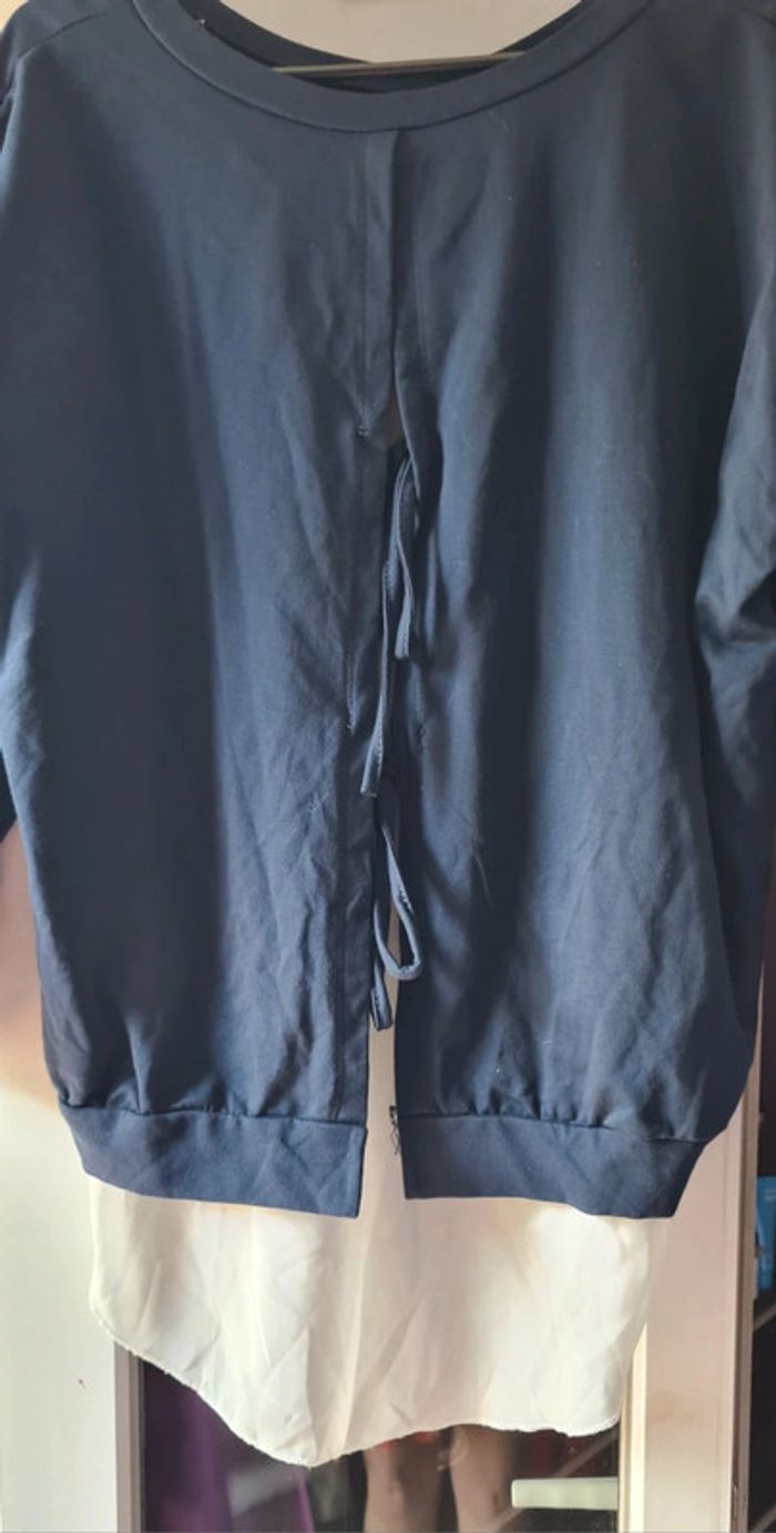 Sweat et voile bleu marine - photo numéro 2