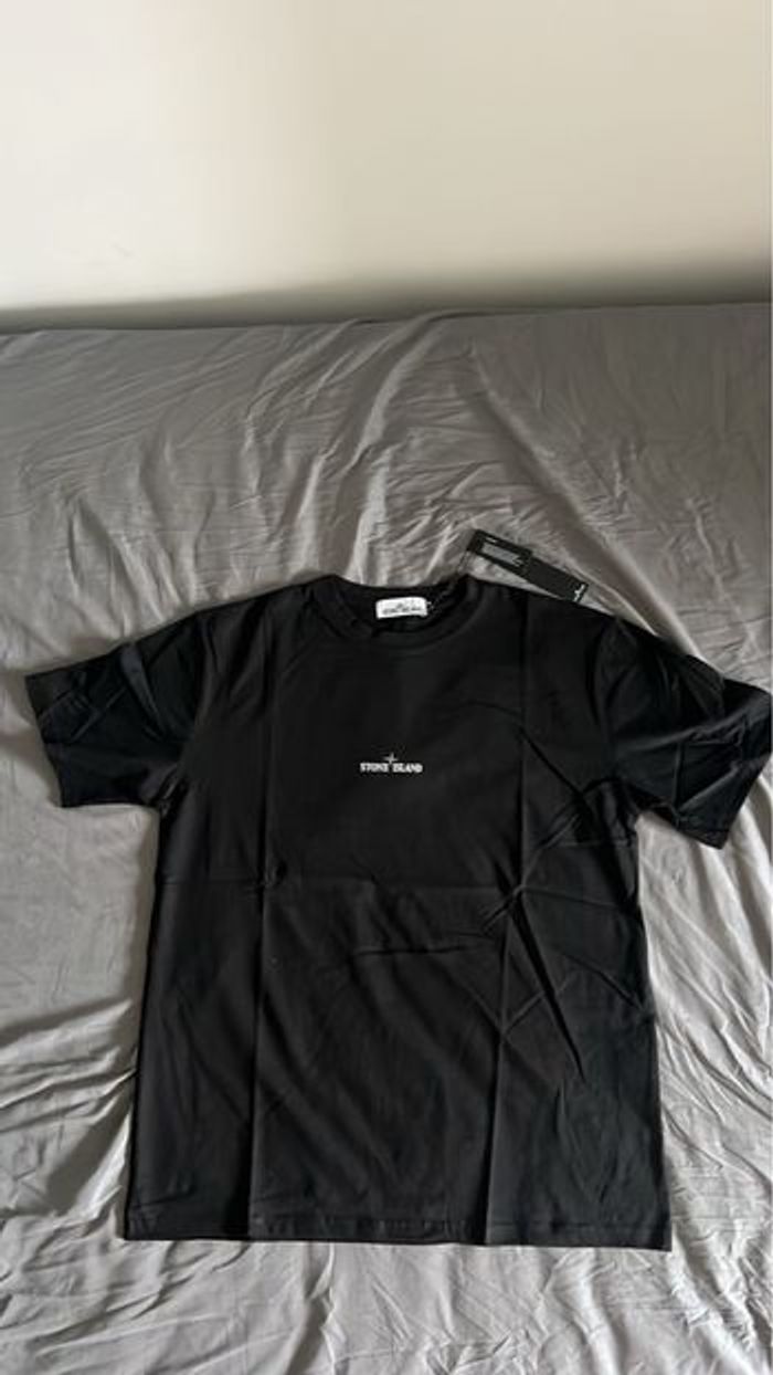 t-shirt stone island noir - photo numéro 3