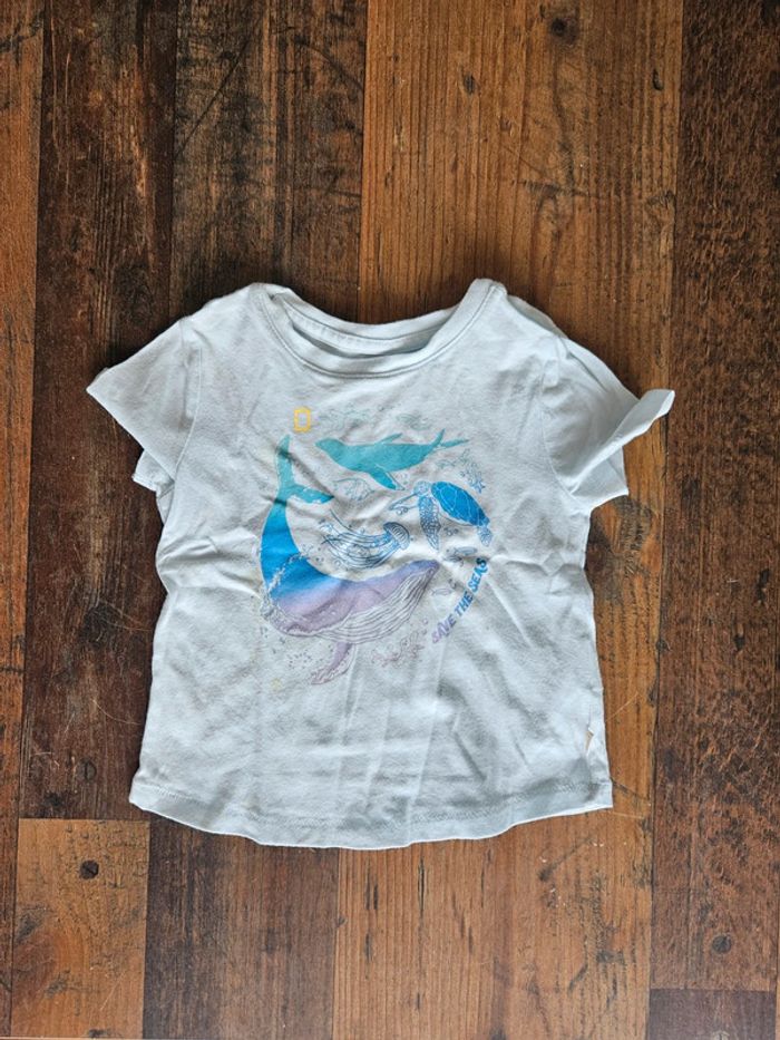 T-shirt bébé fille National Géographie 2ans