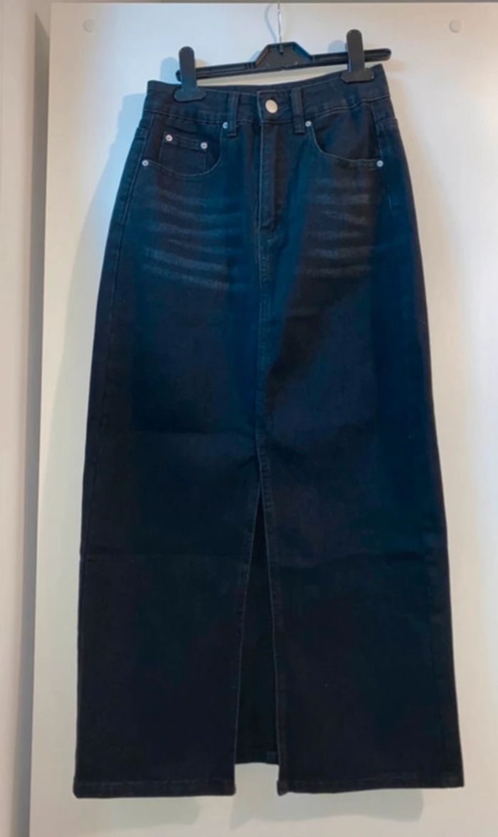jupe longue en jean