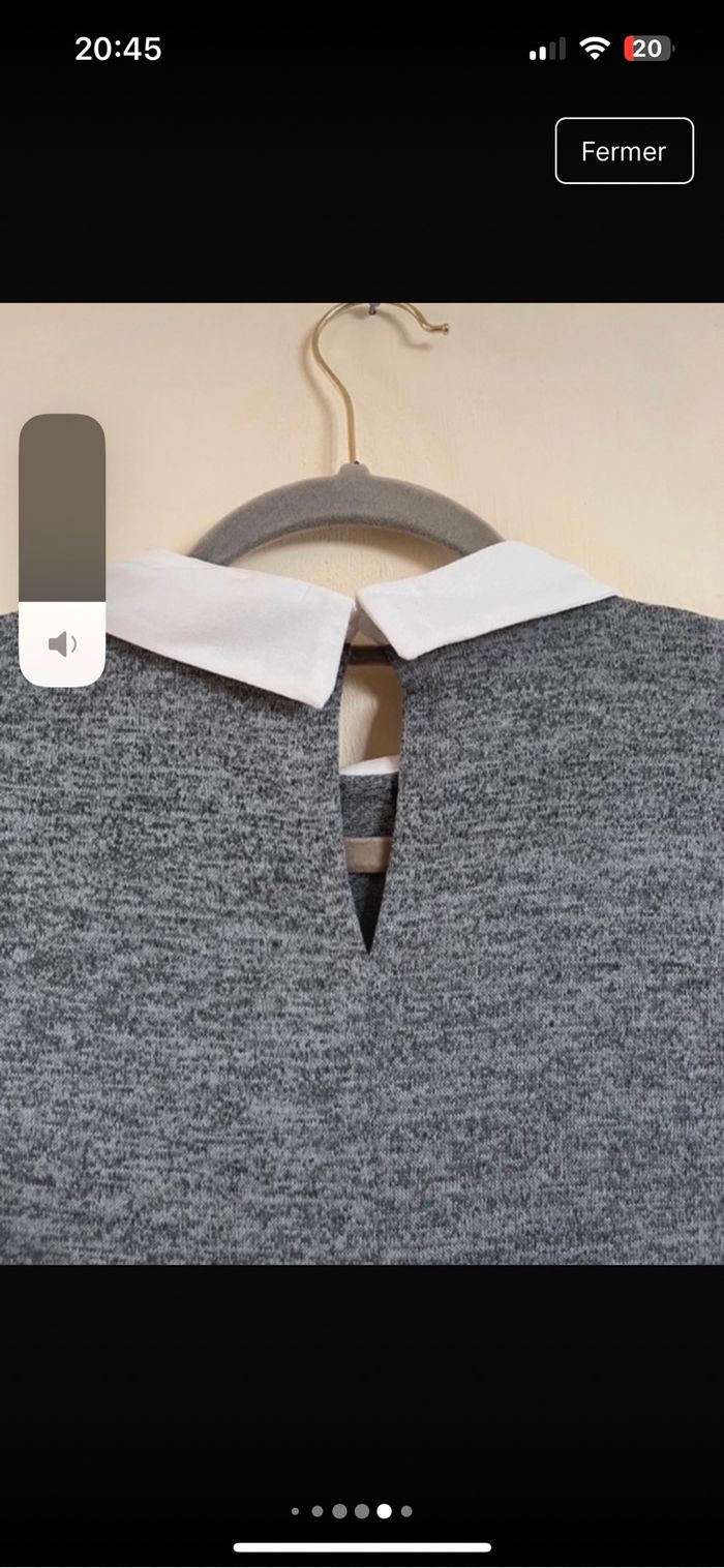 Chemise pull gris - photo numéro 5