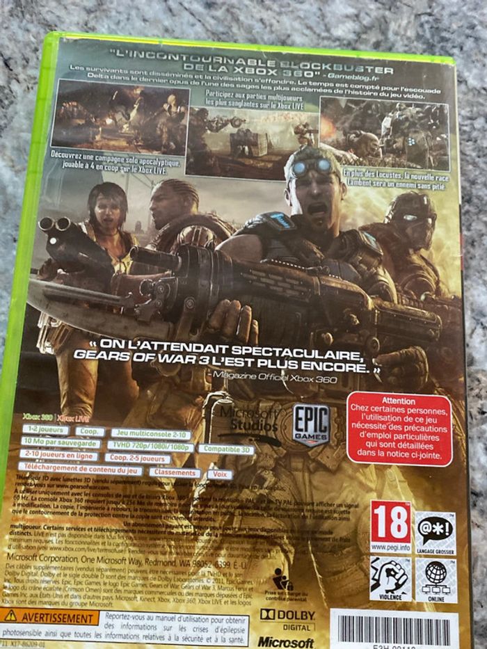 Gears of war 3 Xbox 360 - photo numéro 5
