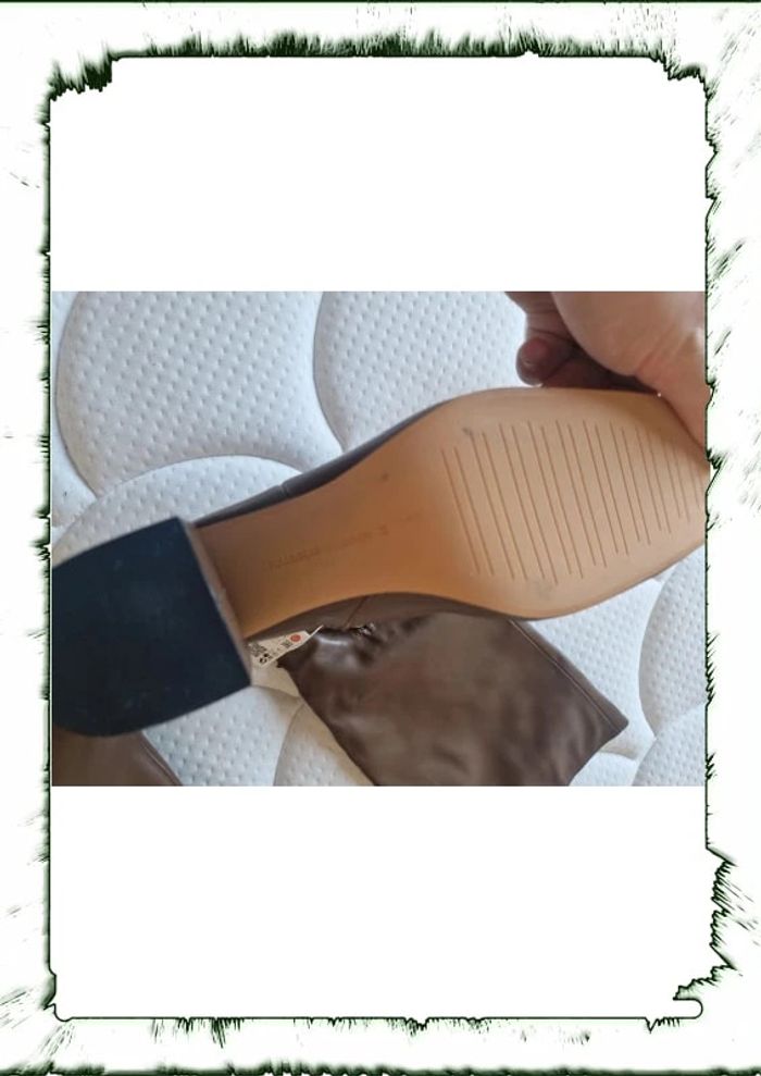 Bottes marron à talons pull and bear neuves - photo numéro 4