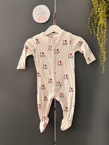 Pyjama cœur en coton I love dad h&m