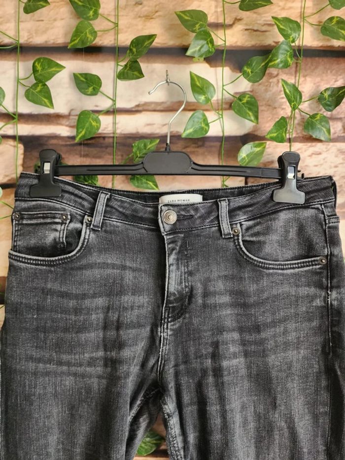 🌸Jeans skinny Noir Zara Woman Taille 42 🌸 - photo numéro 3